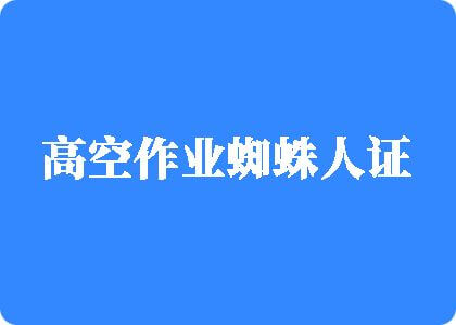 操鸡吧网站高空作业蜘蛛人证